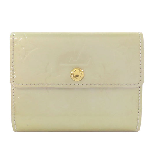 LOUIS VUITTON Coin case M91161 Vernis white Ludlow Women Used Authentic