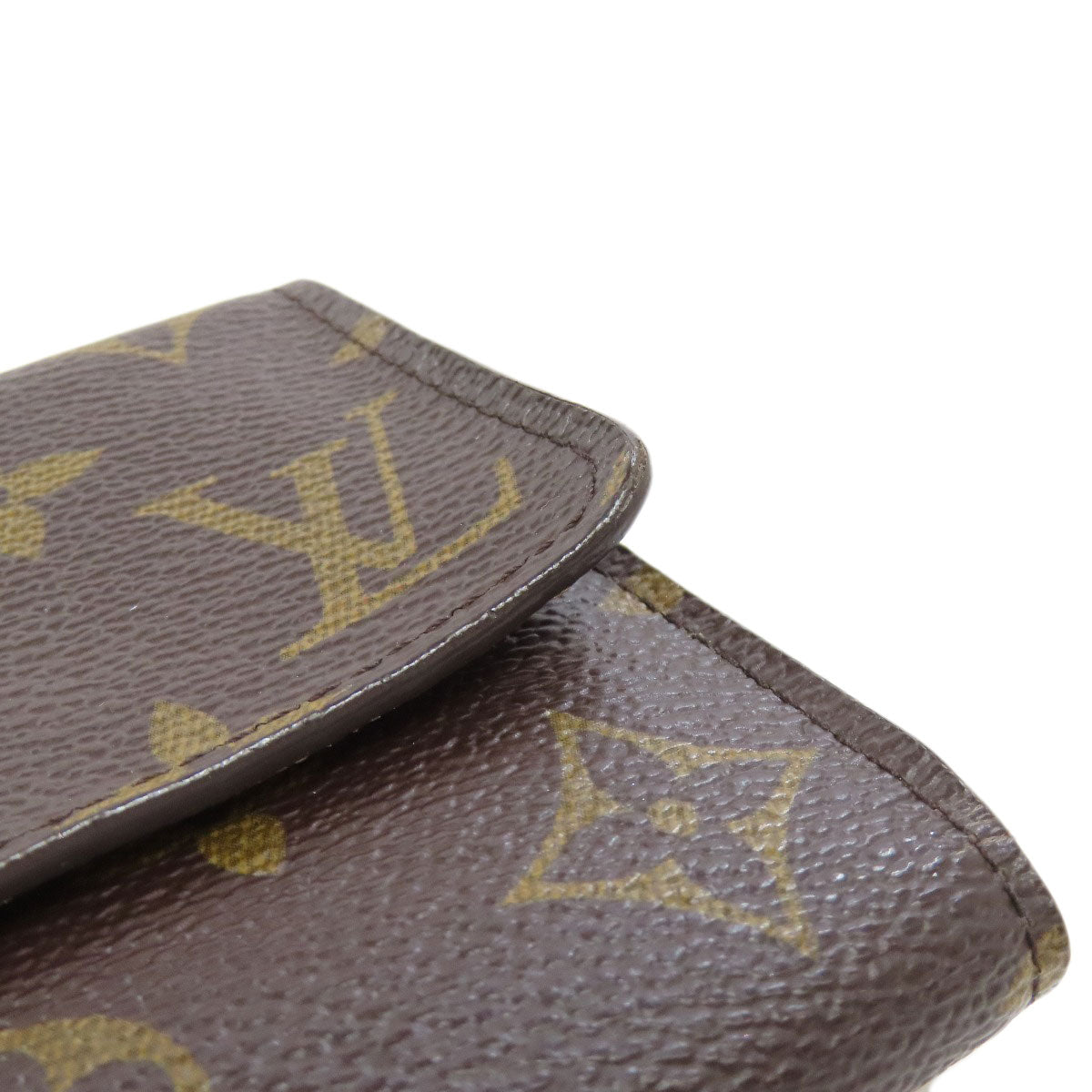 LOUIS VUITTON Bifold Wallet Monogram canvas Brown Portefeuille Anais Women Used Authentic