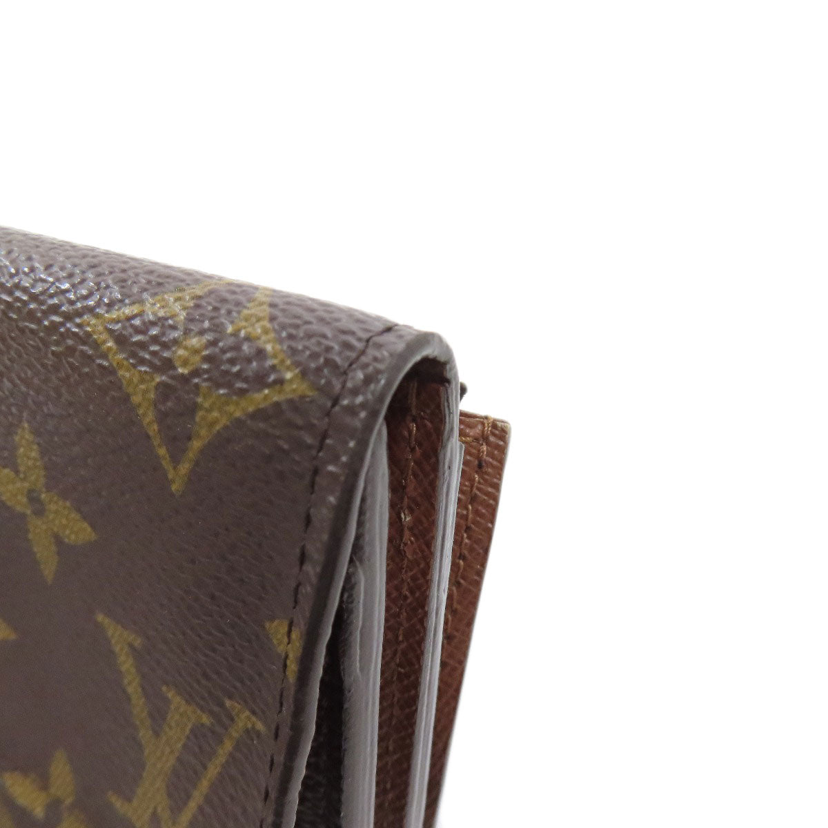 LOUIS VUITTON Bifold Wallet Monogram canvas Brown Portefeuille Anais Women Used Authentic