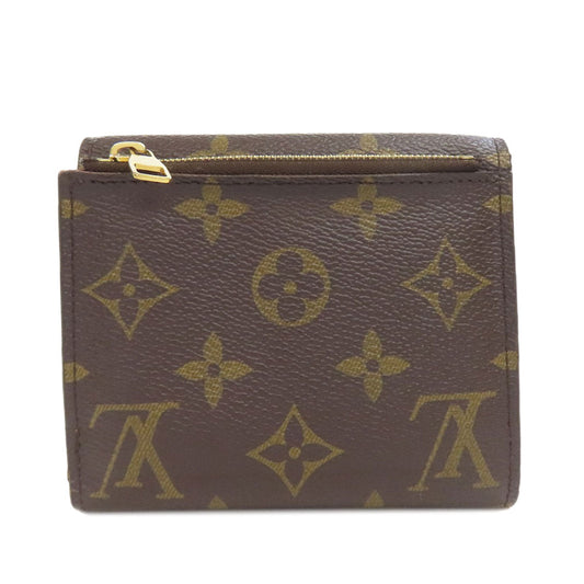 LOUIS VUITTON Bifold Wallet Monogram canvas Brown Portefeuille Anais Women Used Authentic