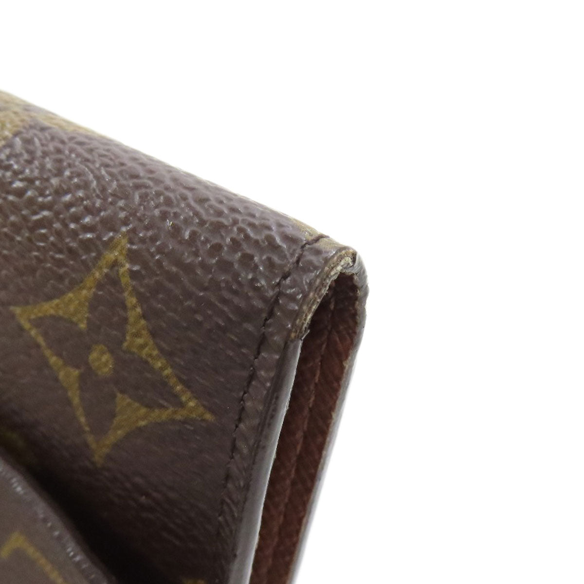 LOUIS VUITTON Bifold Wallet Monogram canvas Brown Portefeuille Anais Women Used Authentic