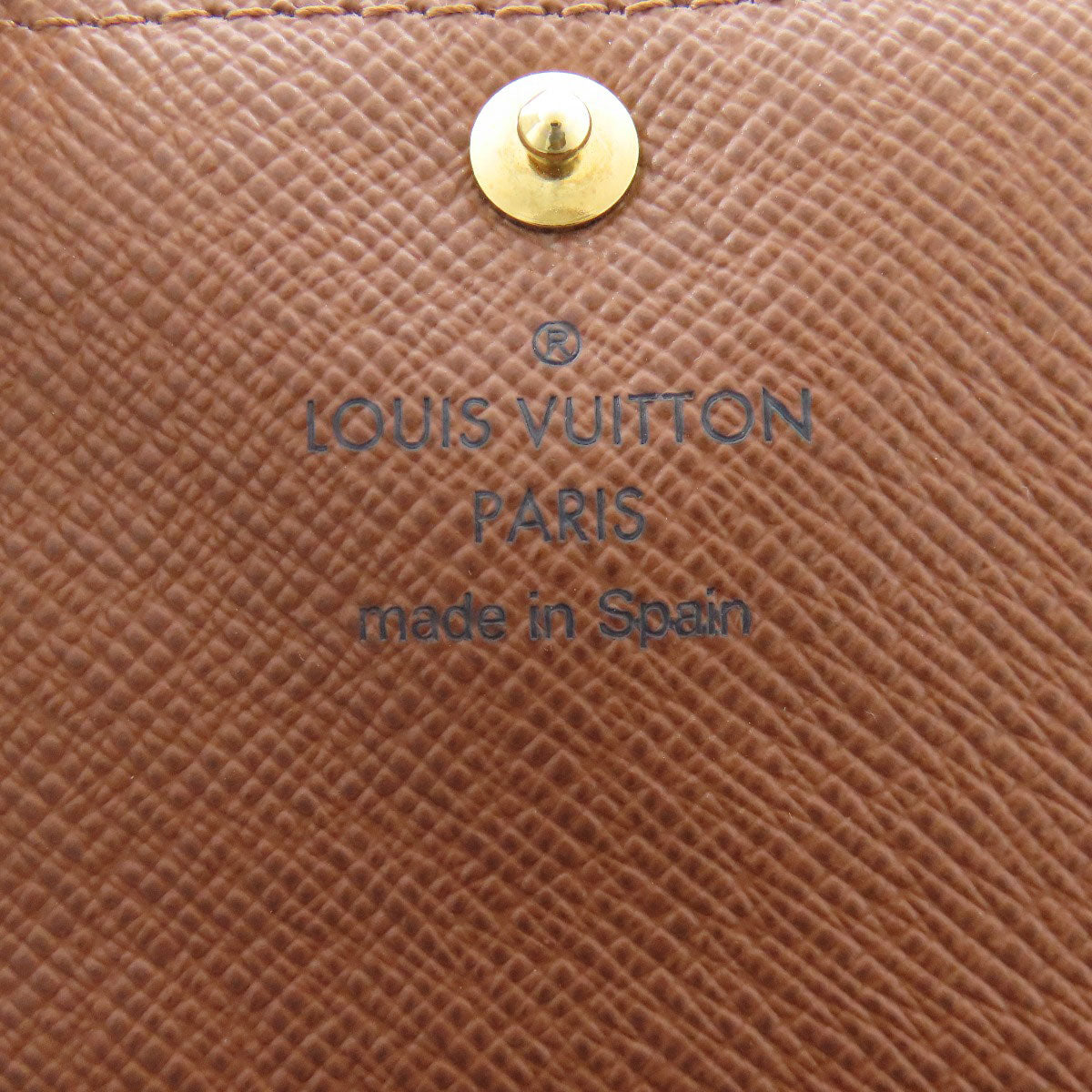 LOUIS VUITTON Bifold Wallet Monogram canvas Brown Portefeuille Anais Women Used Authentic
