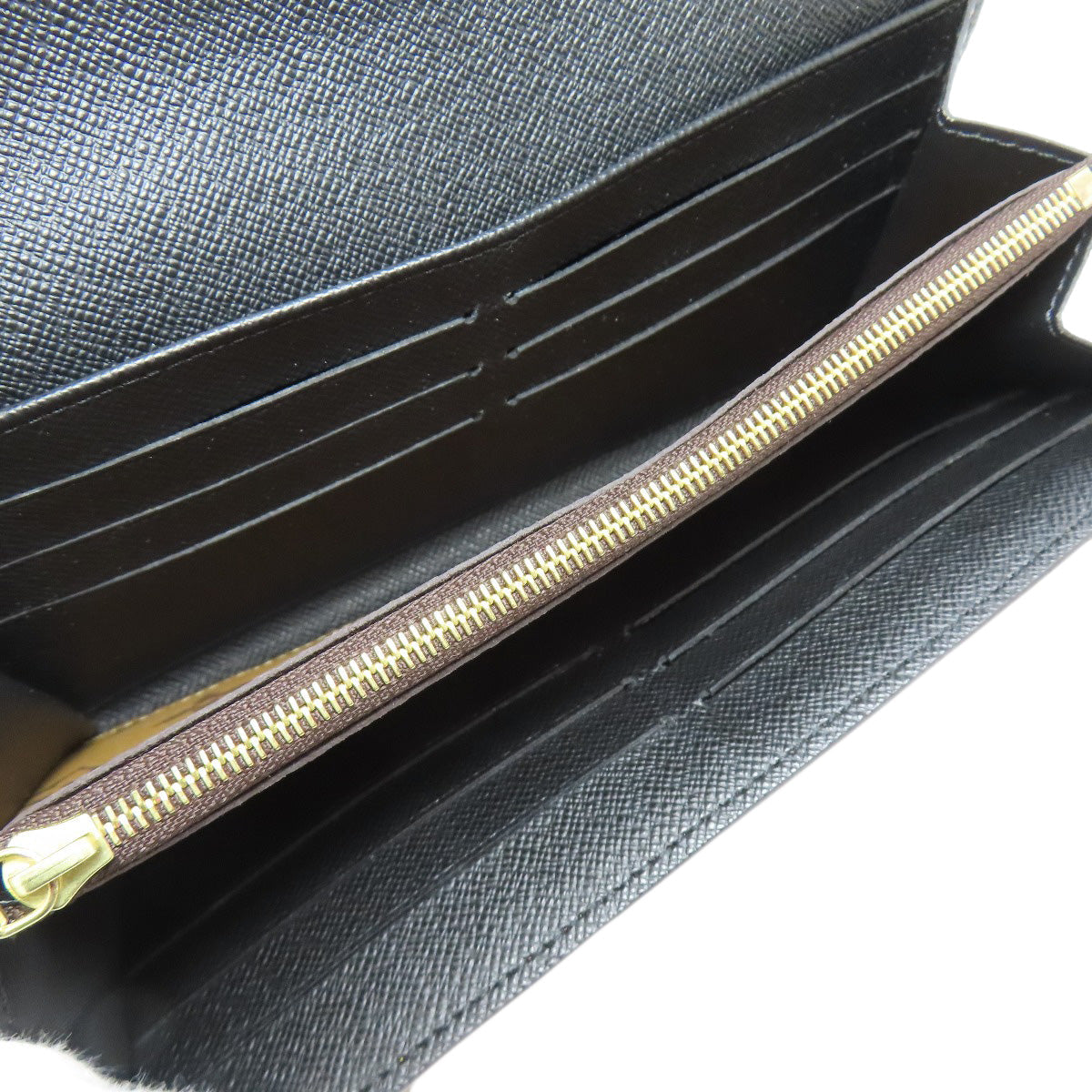 LOUIS VUITTON Long Wallet Purse M80726 Monogram reverse Brown Portefeuille Sara Women Used Authentic