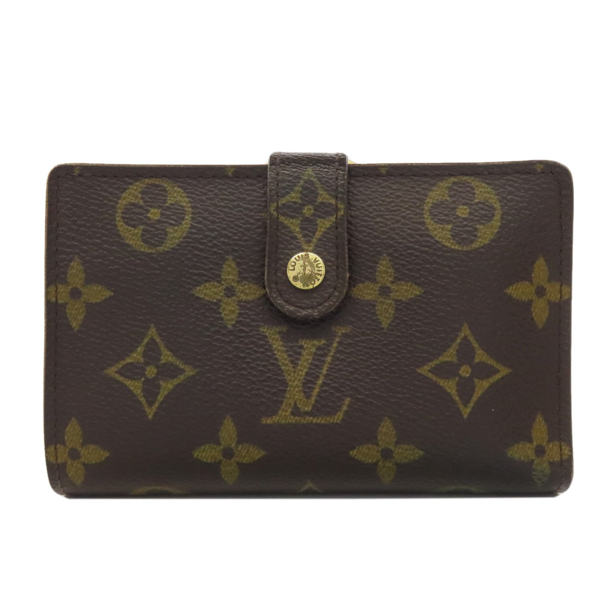 LOUIS VUITTON Bifold Wallet M61663 Monogram canvas Brown Portomon Vienova Women Used Authentic
