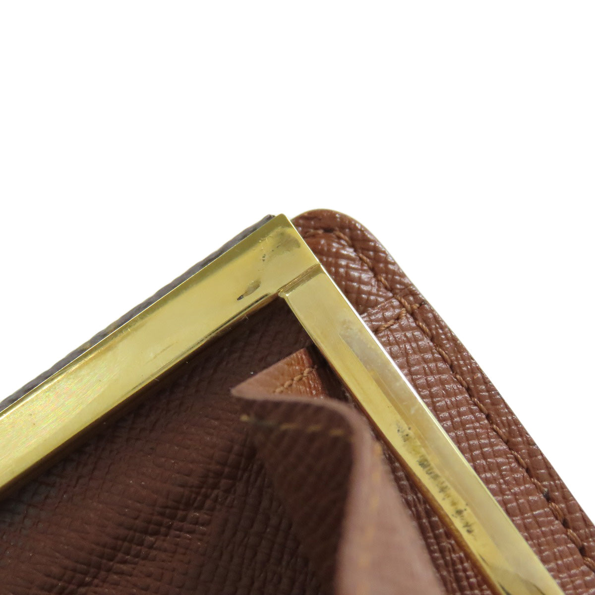 LOUIS VUITTON Bifold Wallet M61663 Monogram canvas Brown Portomon Vienova Women Used Authentic