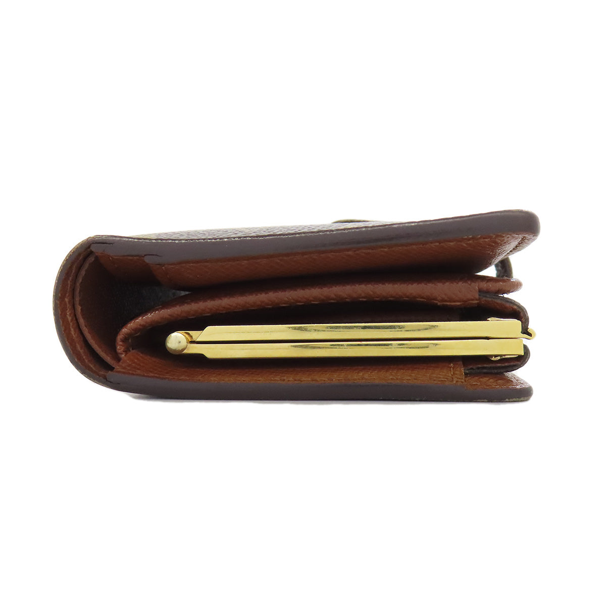 LOUIS VUITTON Bifold Wallet M61663 Monogram canvas Brown Portomon Vienova Women Used Authentic