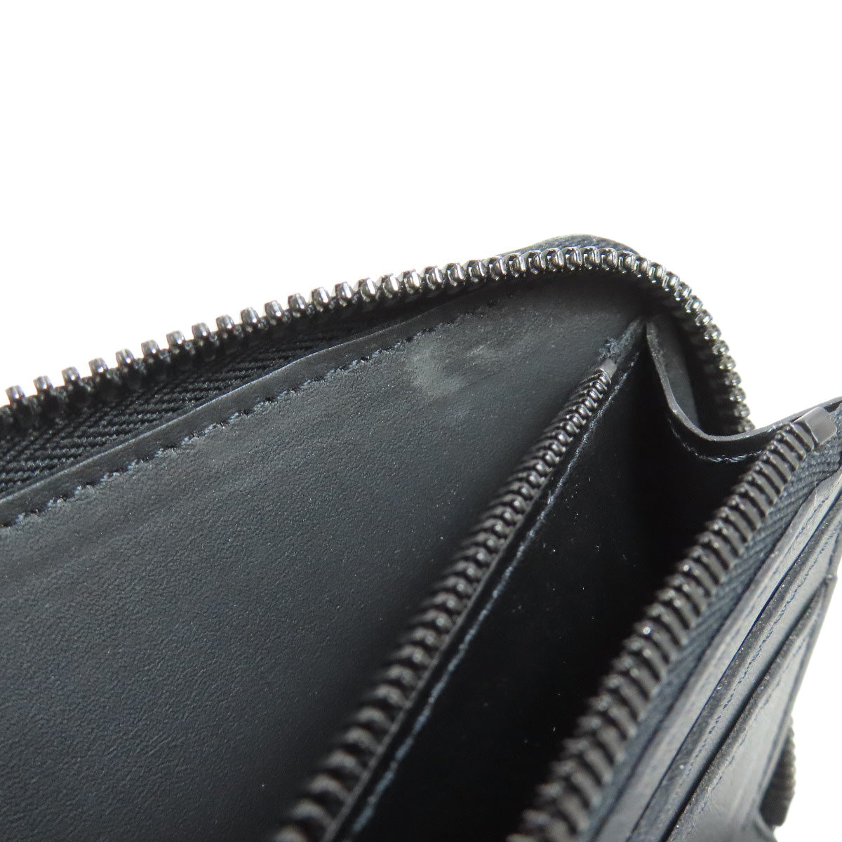 LOUIS VUITTON Long Wallet Purse M69047 Ann Platt black Zippy wallet Vertical Women Used Authentic