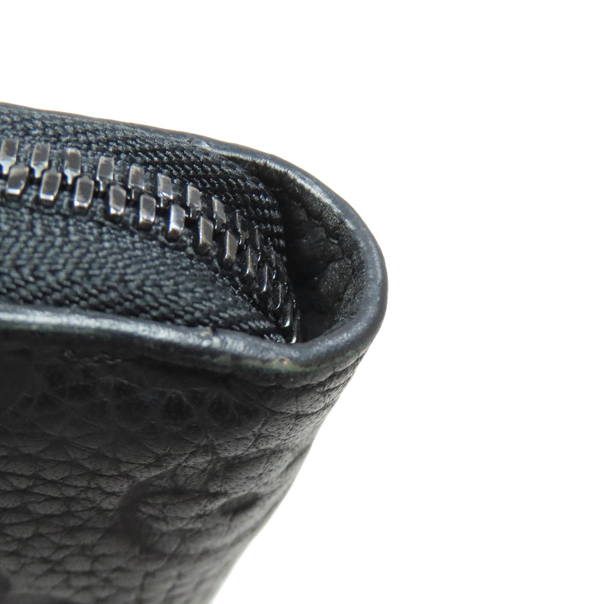 LOUIS VUITTON Long Wallet Purse M69047 Ann Platt black Zippy wallet Vertical Women Used Authentic