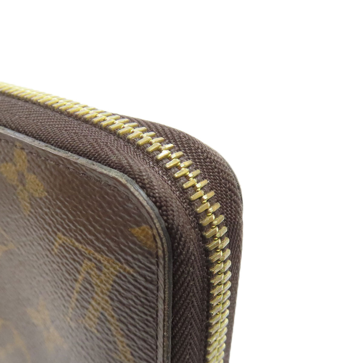 LOUIS VUITTON Long Wallet Purse M41896 Monogram canvas Brown Zippy wallet Women Used Authentic