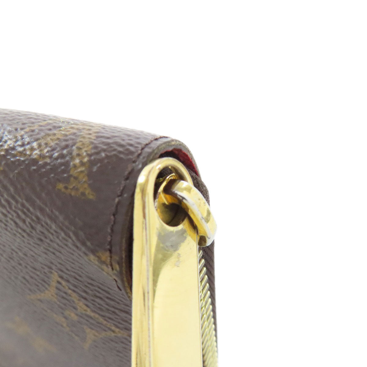 LOUIS VUITTON Long Wallet Purse M41896 Monogram canvas Brown Zippy wallet Women Used Authentic