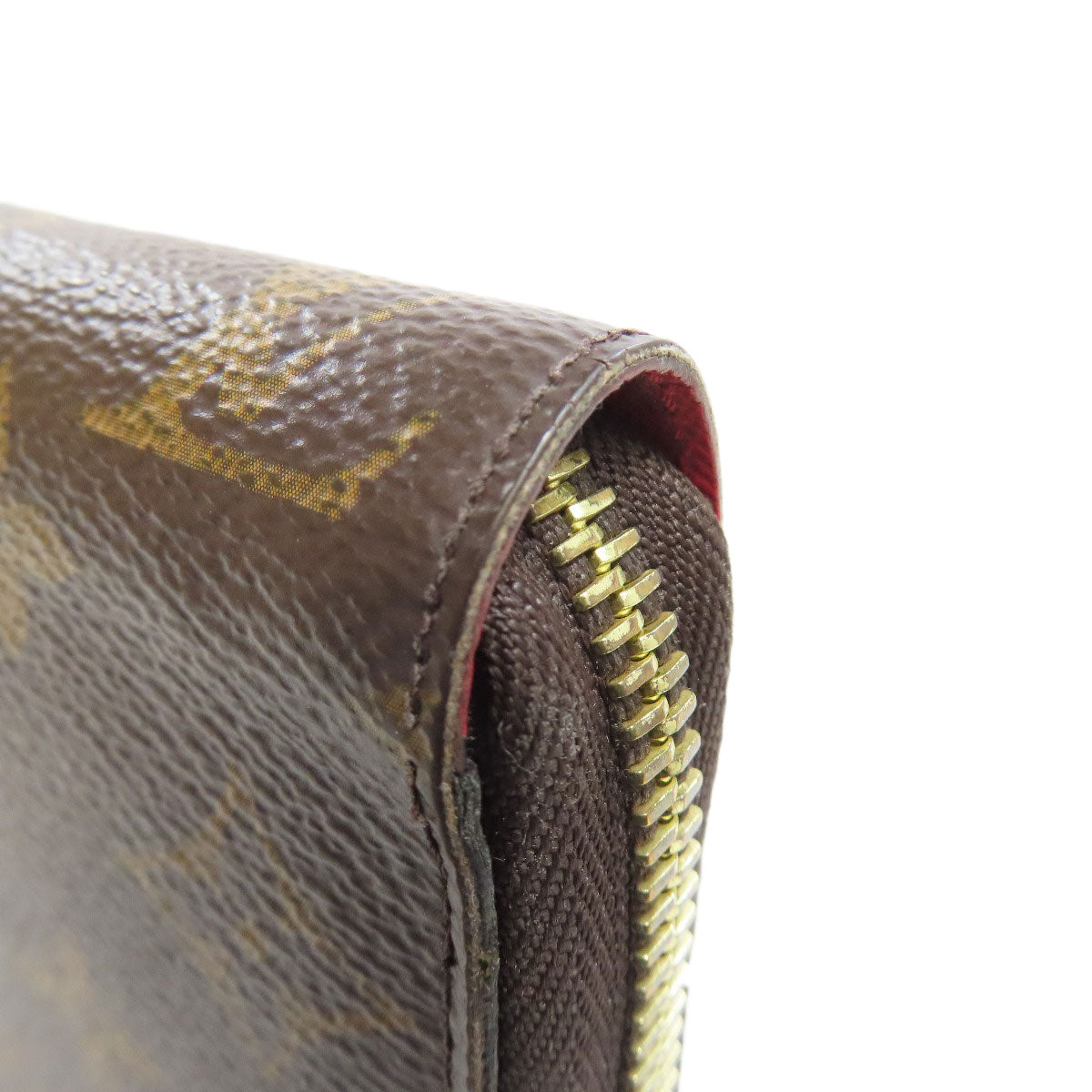 LOUIS VUITTON Long Wallet Purse M41896 Monogram canvas Brown Zippy wallet Women Used Authentic