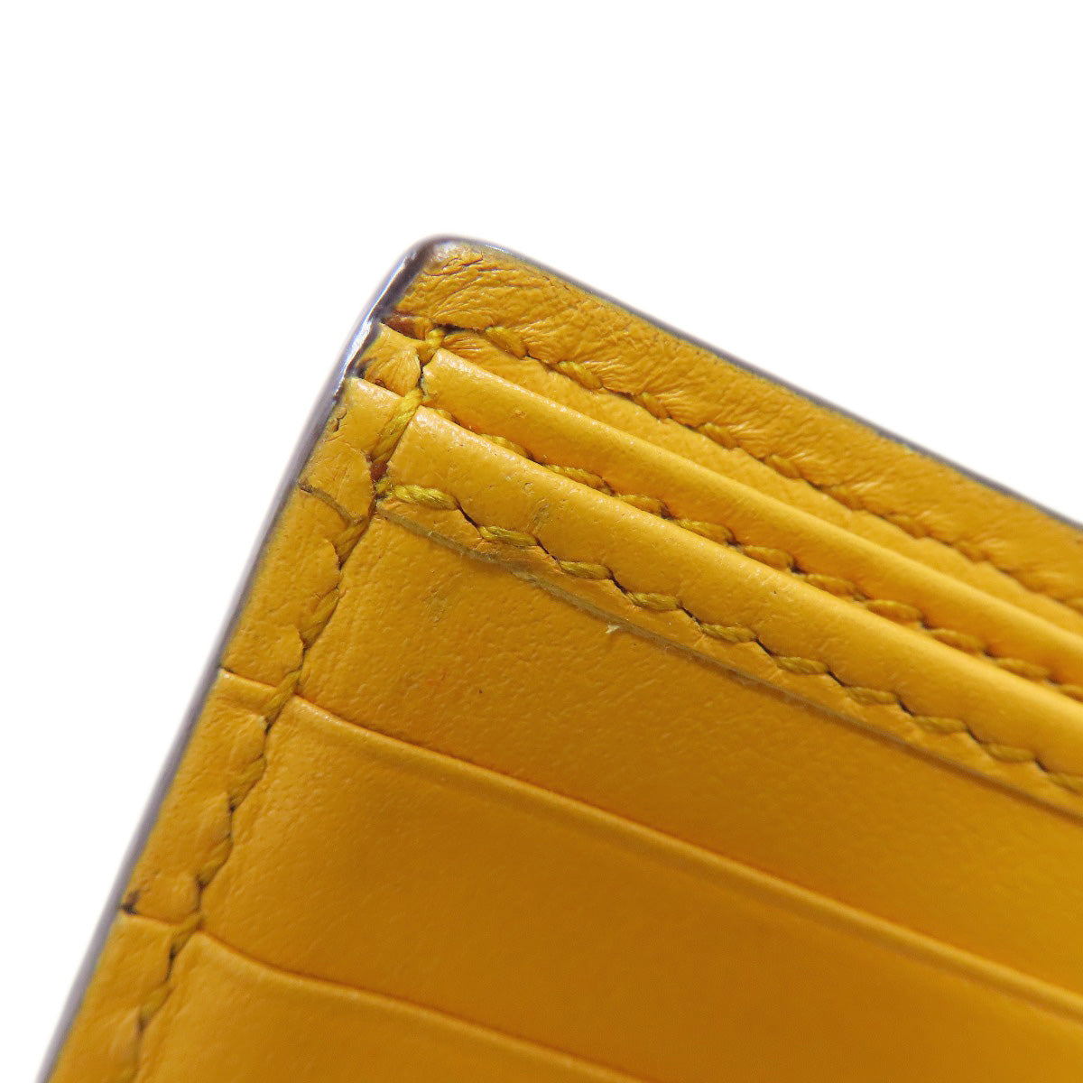GUCCI Bifold Wallet 625555 leather yellow GG emboss mens Used Authentic