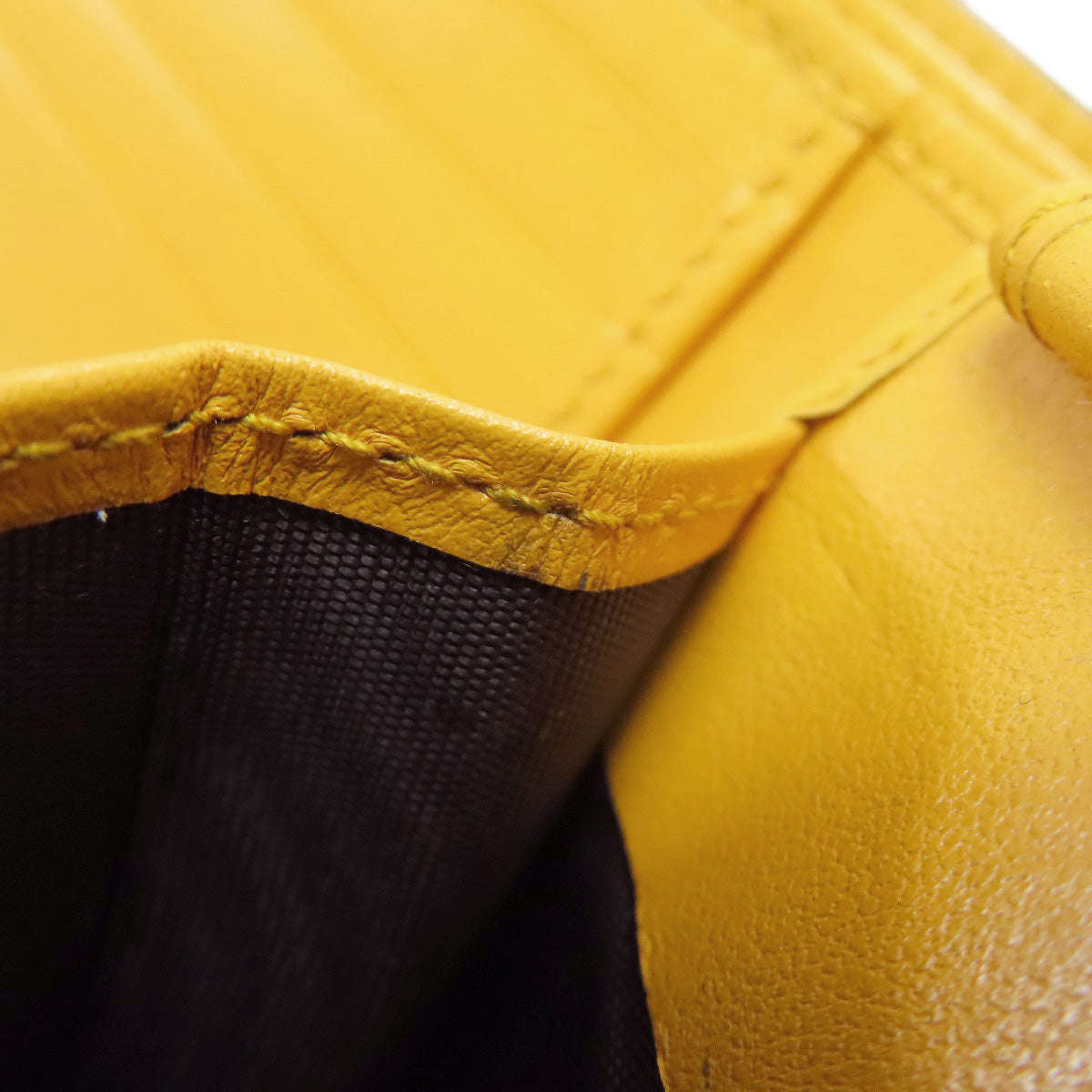 GUCCI Bifold Wallet 625555 leather yellow GG emboss mens Used Authentic