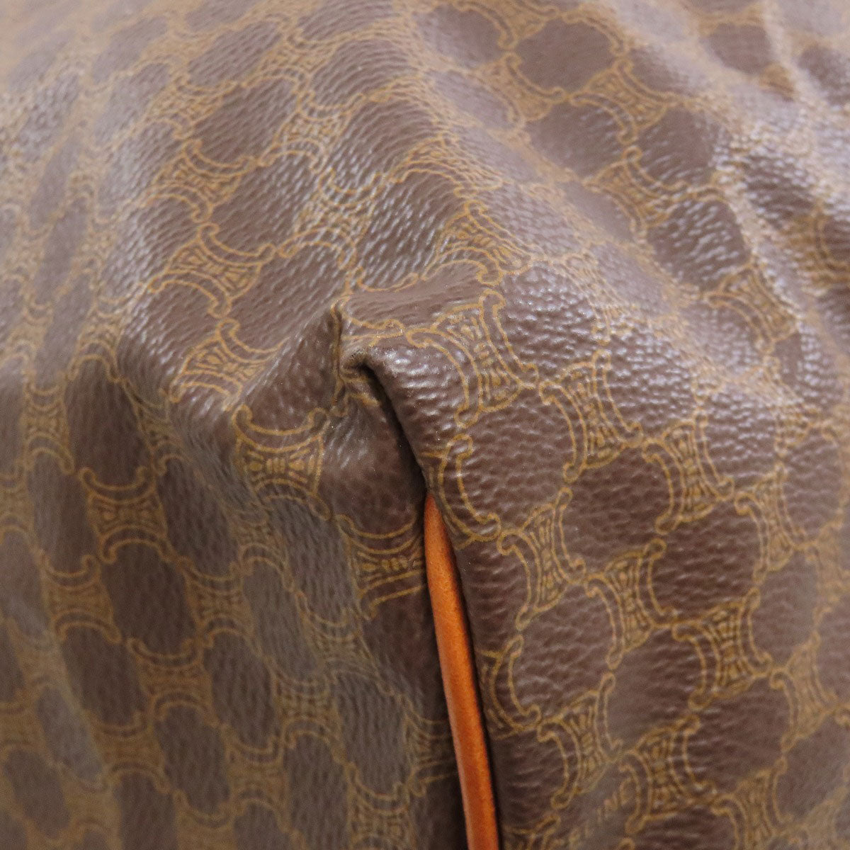 CELINE Boston Duffel bag PVC Brown Macadam