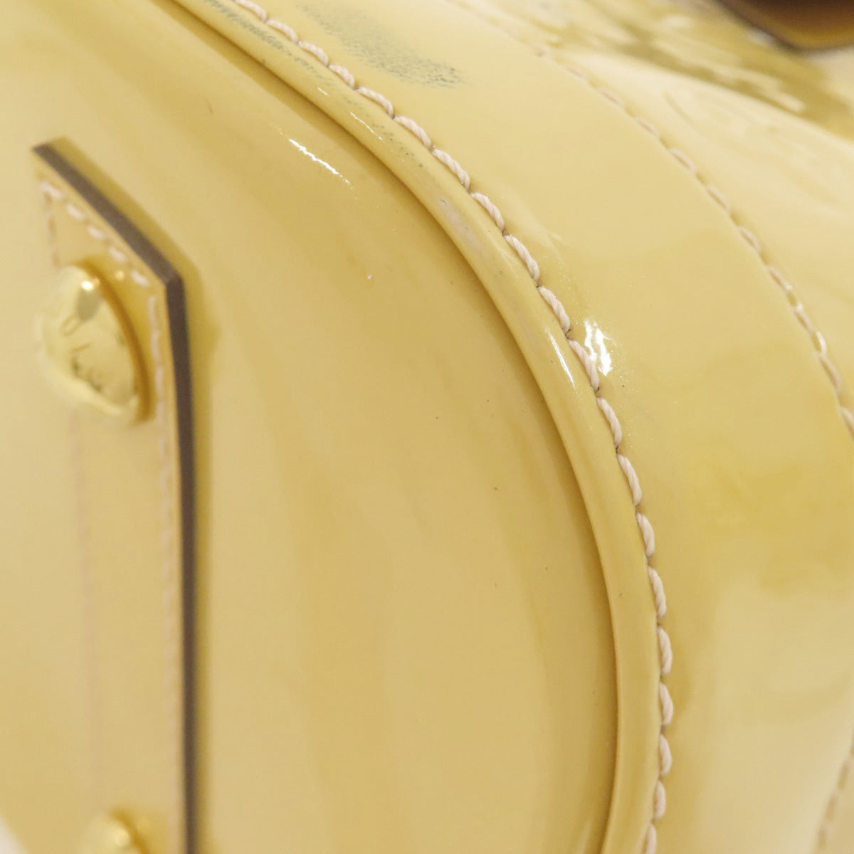 LOUIS VUITTON Handbag M90101 Vernis yellow Alma PM