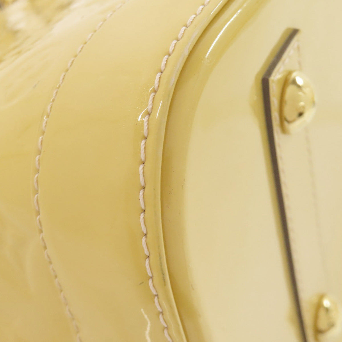 LOUIS VUITTON Handbag M90101 Vernis yellow Alma PM