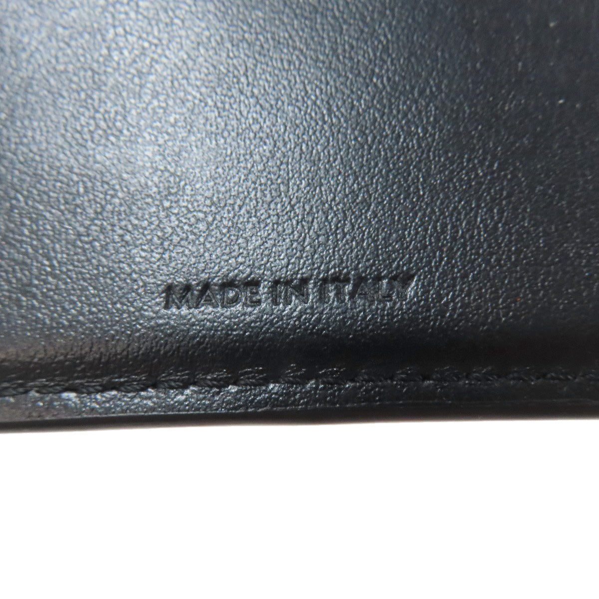 CELINE Bifold Wallet Calfskin black Small flap wallet Triomphe Women Used Authentic
