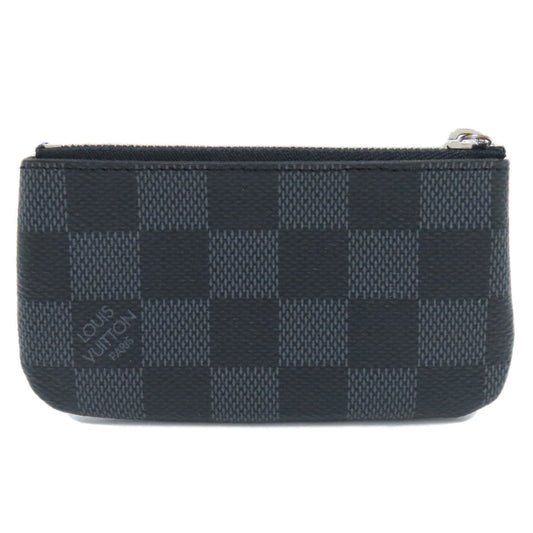 LOUIS VUITTON Coin case N60155 Damier canvas gray Pochette Kle mens Used Authentic
