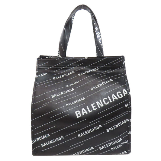 BALENCIAGA Tote Bag 552870 Calfskin black logo