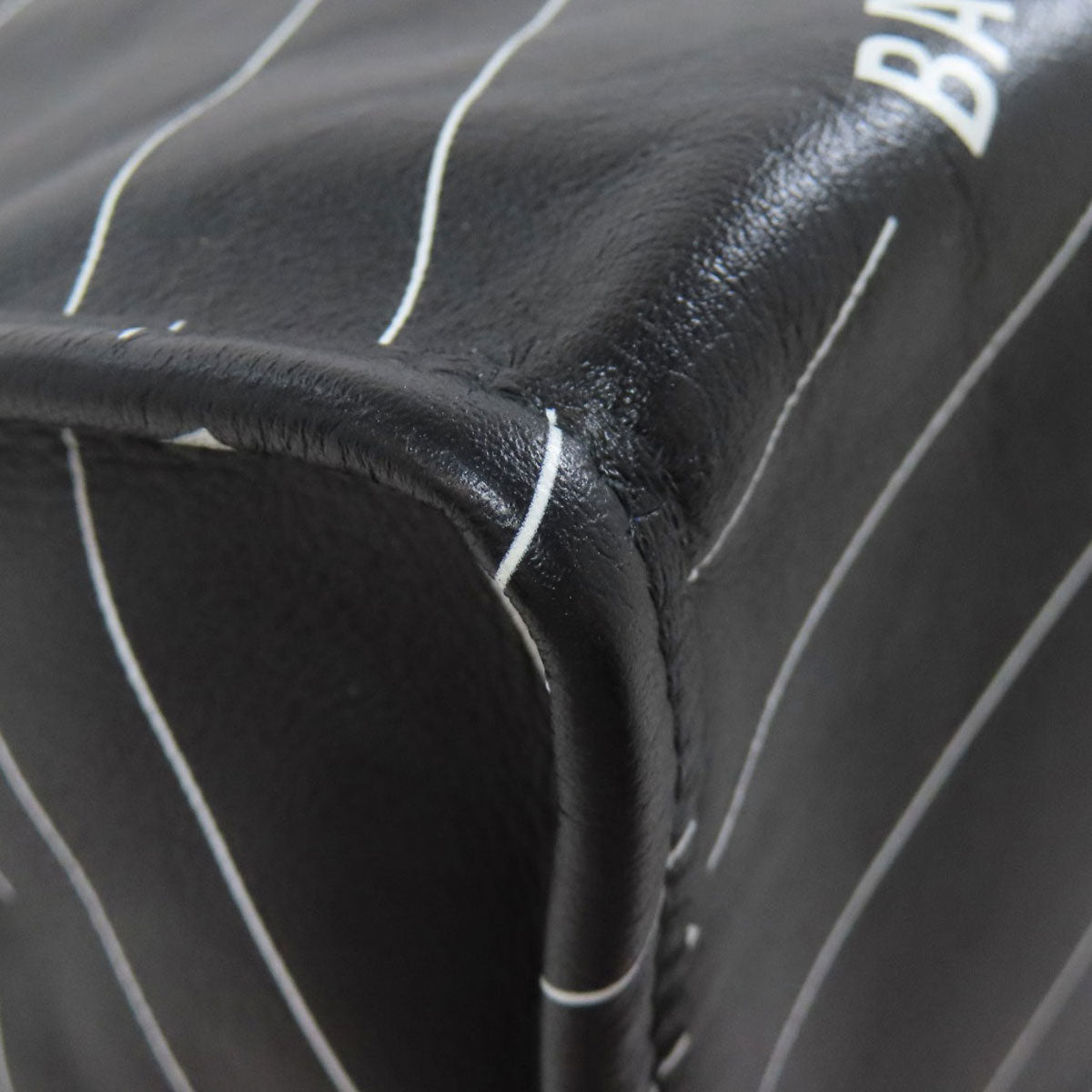 BALENCIAGA Tote Bag 552870 Calfskin black logo