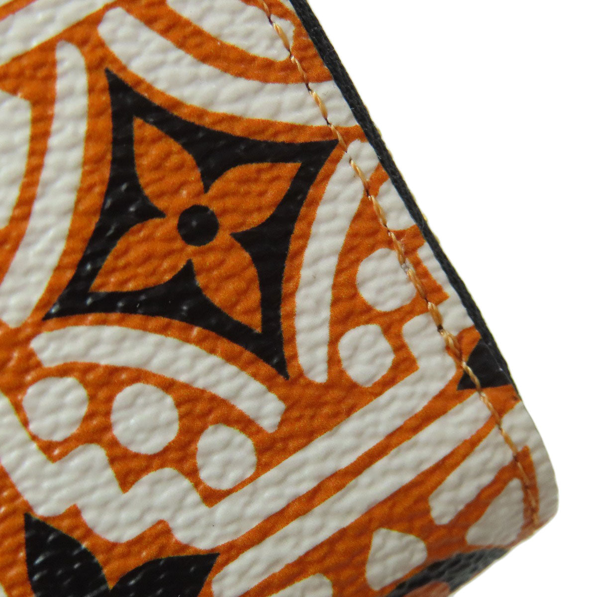 LOUIS VUITTON Coin case M69496 Monogram canvas Orange Zippy Coin Purse Crafty Women Used Authentic