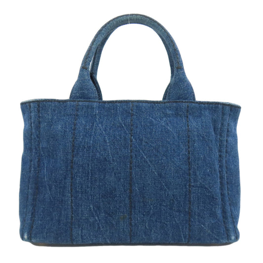 PRADA Handbag B2439G denim blue Canapa mini 2 WAY