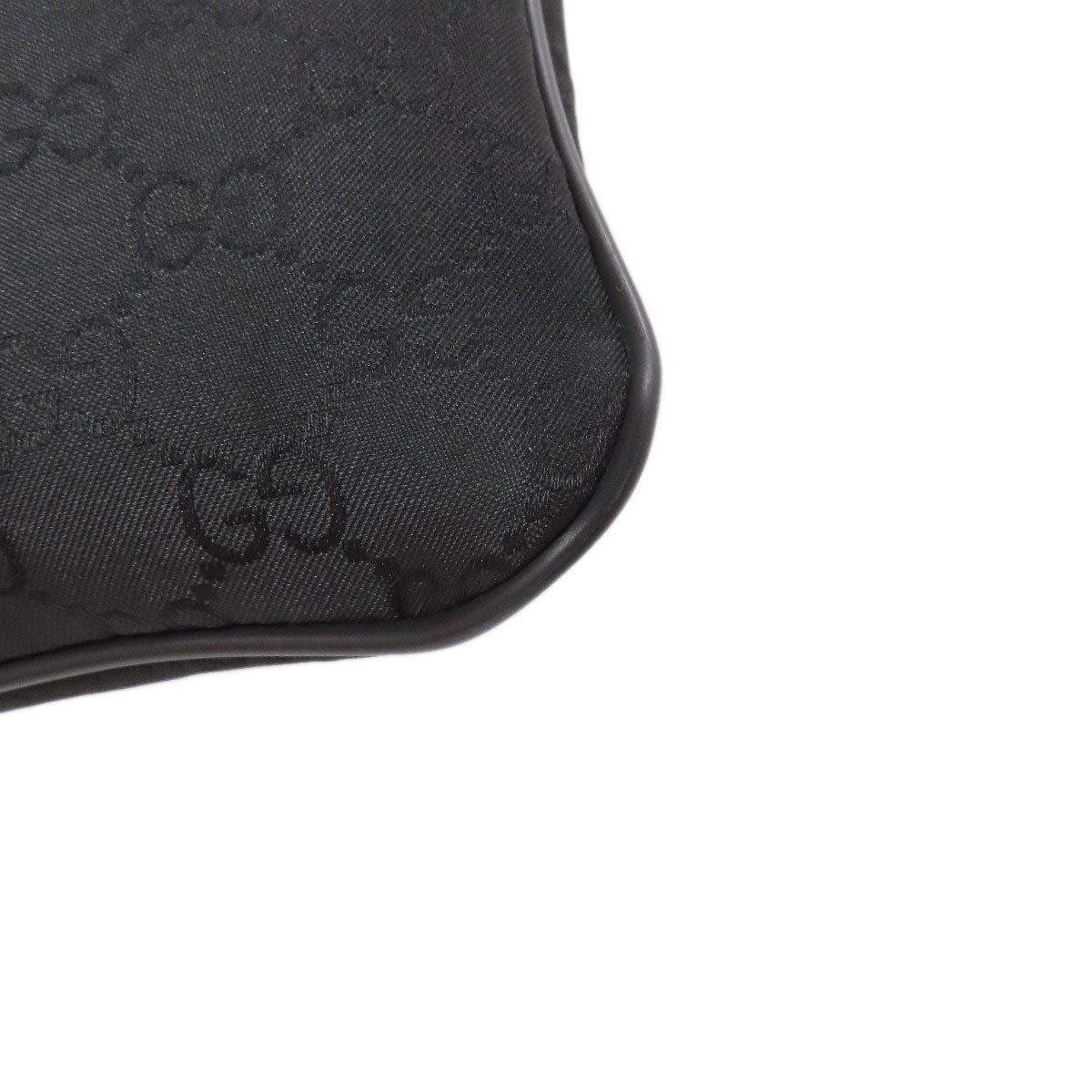 GUCCI Shoulder Bag 449183 Nylon black Outlet GG Women Used Authentic