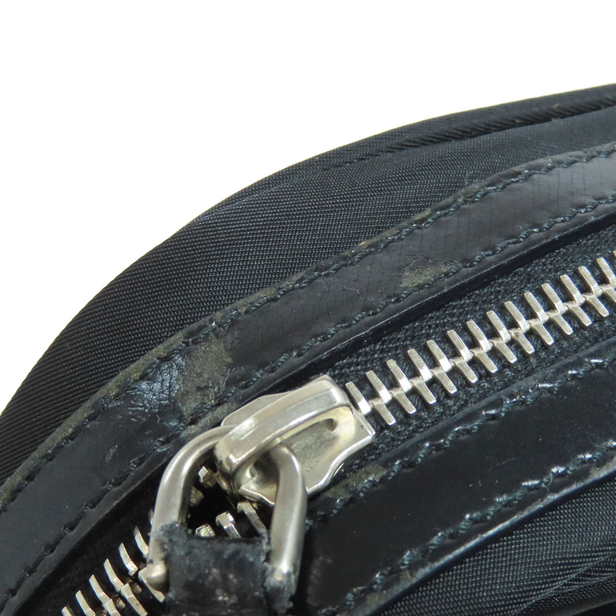 PRADA Shoulder Bag Nylon black logoMetal