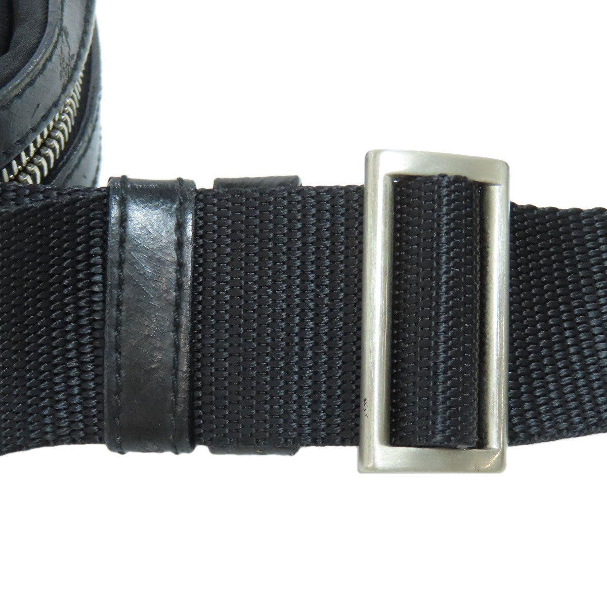 PRADA Shoulder Bag Nylon black logoMetal