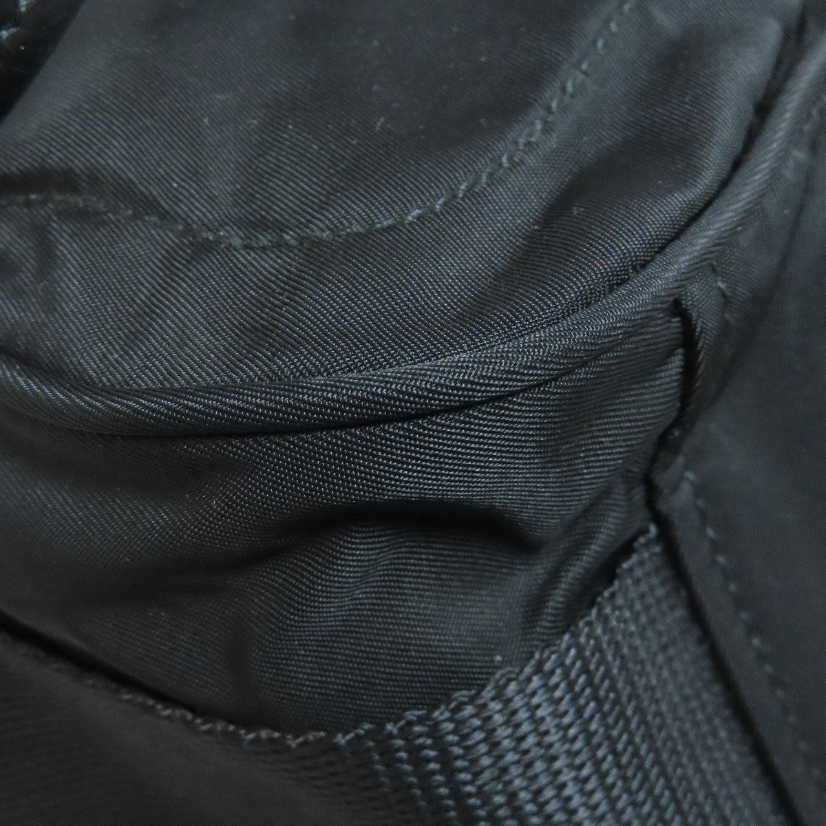 PRADA Shoulder Bag Nylon black logoMetal