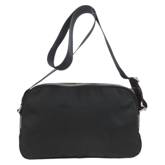 PRADA Shoulder Bag Nylon black logoMetal