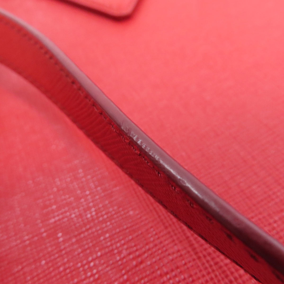 PRADA Handbag 1BA863 Safiano Red Galleria 2WAY