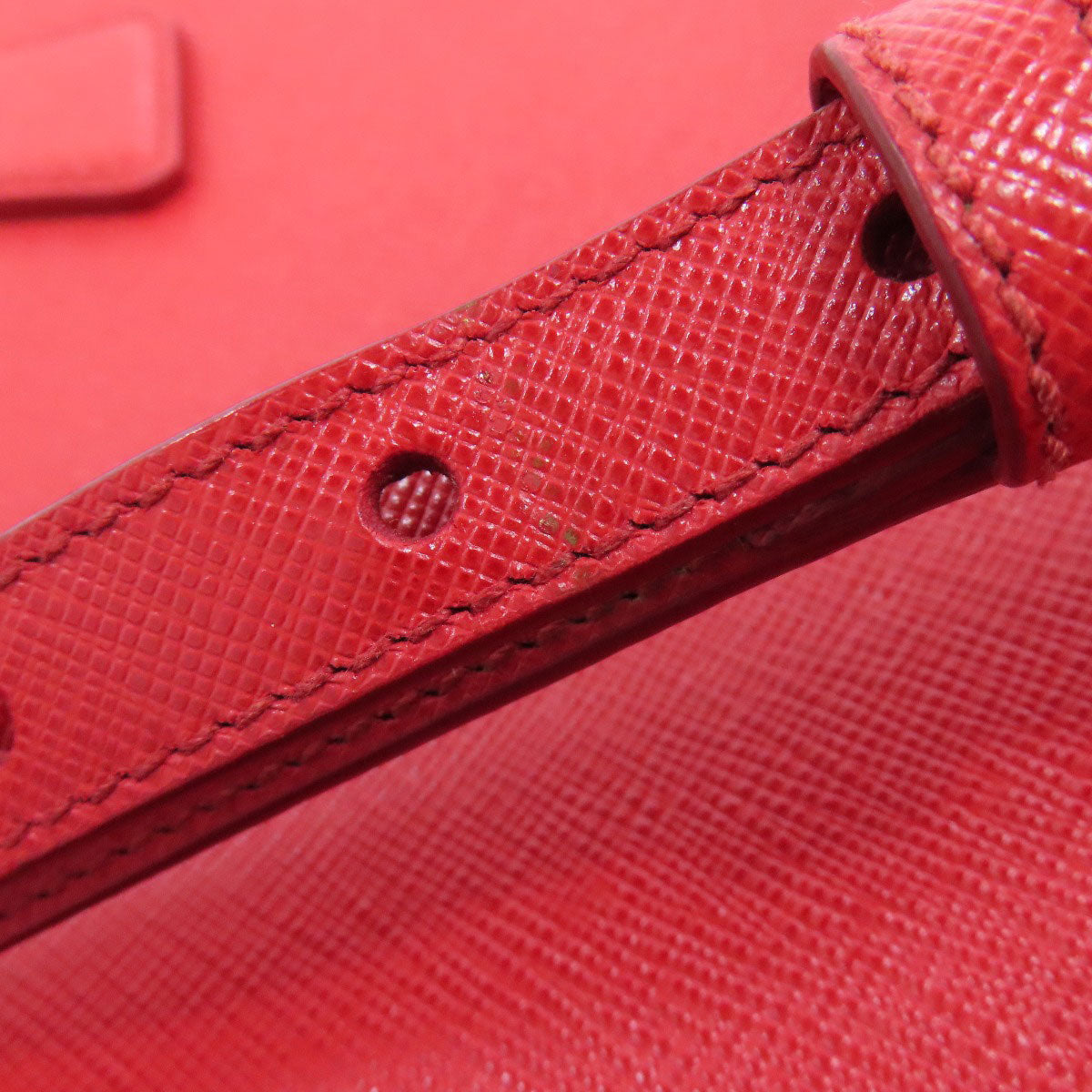 PRADA Handbag 1BA863 Safiano Red Galleria 2WAY