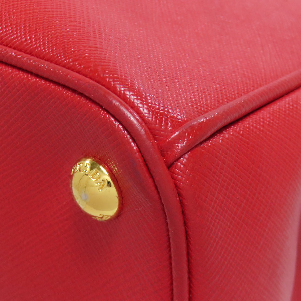 PRADA Handbag 1BA863 Safiano Red Galleria 2WAY