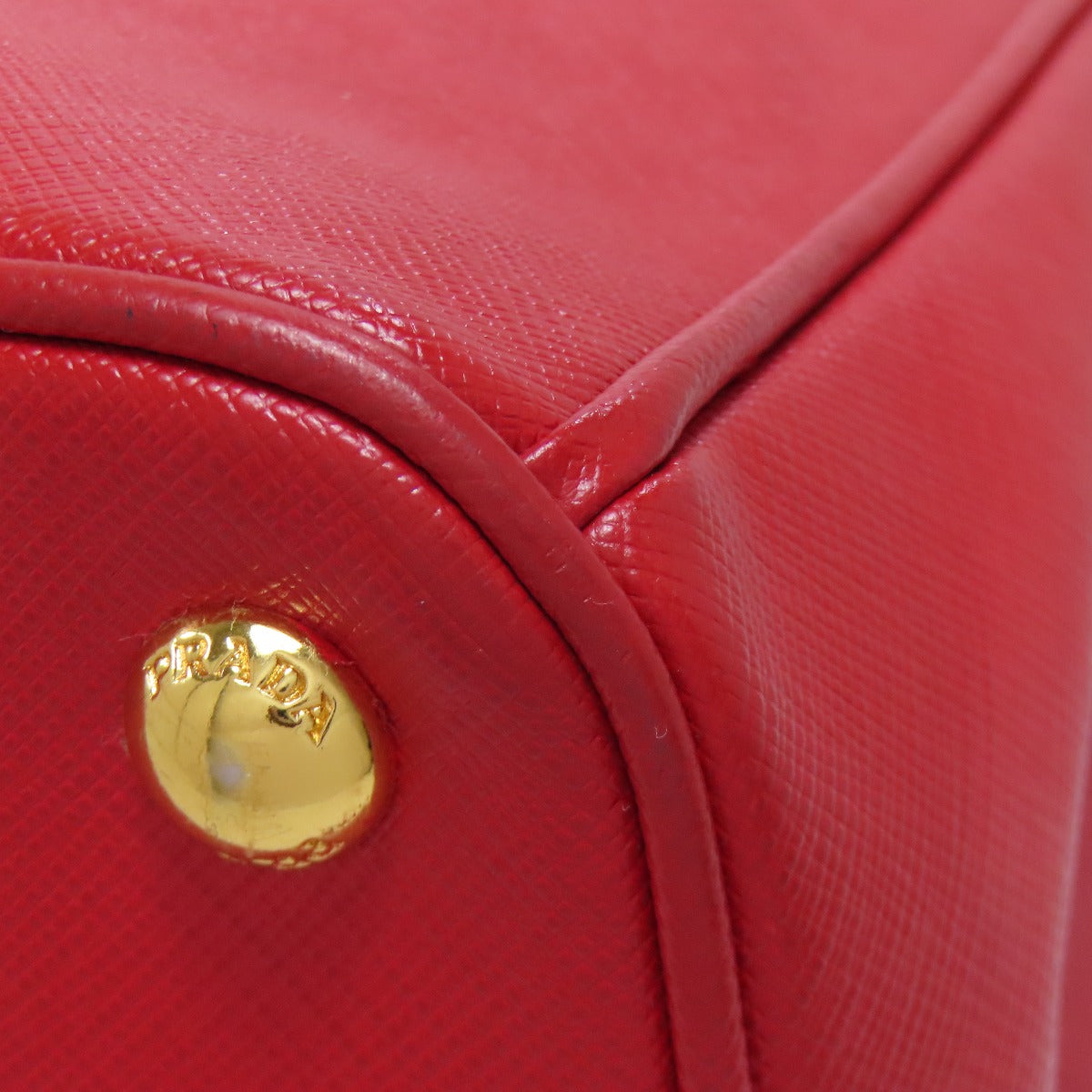 PRADA Handbag 1BA863 Safiano Red Galleria 2WAY