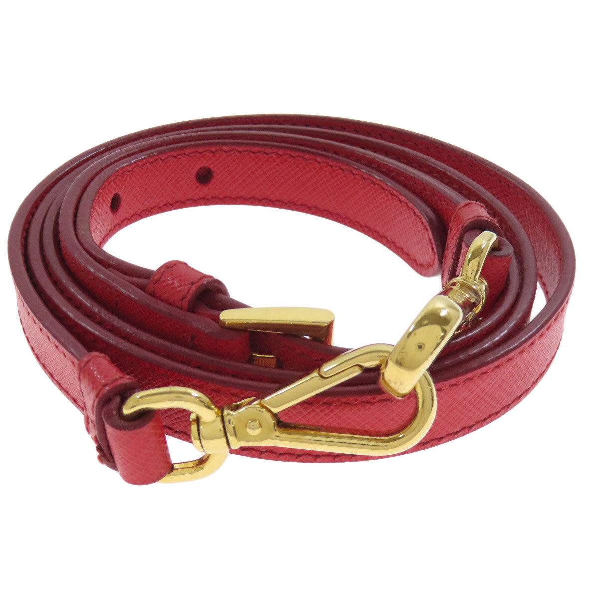 PRADA Handbag 1BA863 Safiano Red Galleria 2WAY