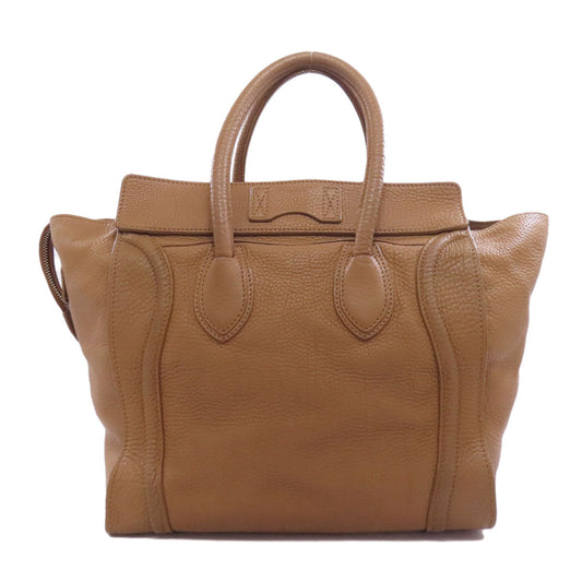 CELINE Handbag leather Brown Luggage mini Women Used Authentic