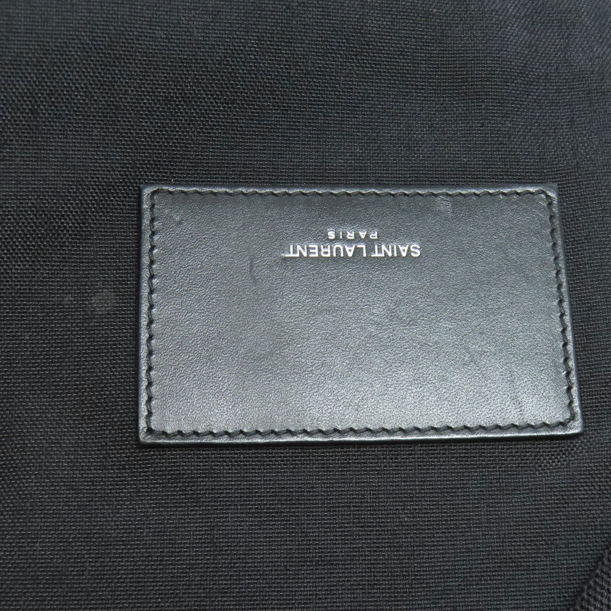 SAINT LAURENT Backpack leather black Star motif