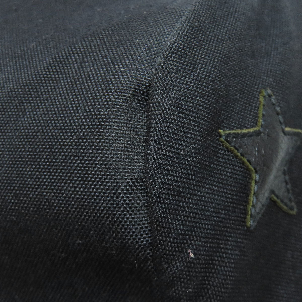 SAINT LAURENT Backpack leather black Star motif