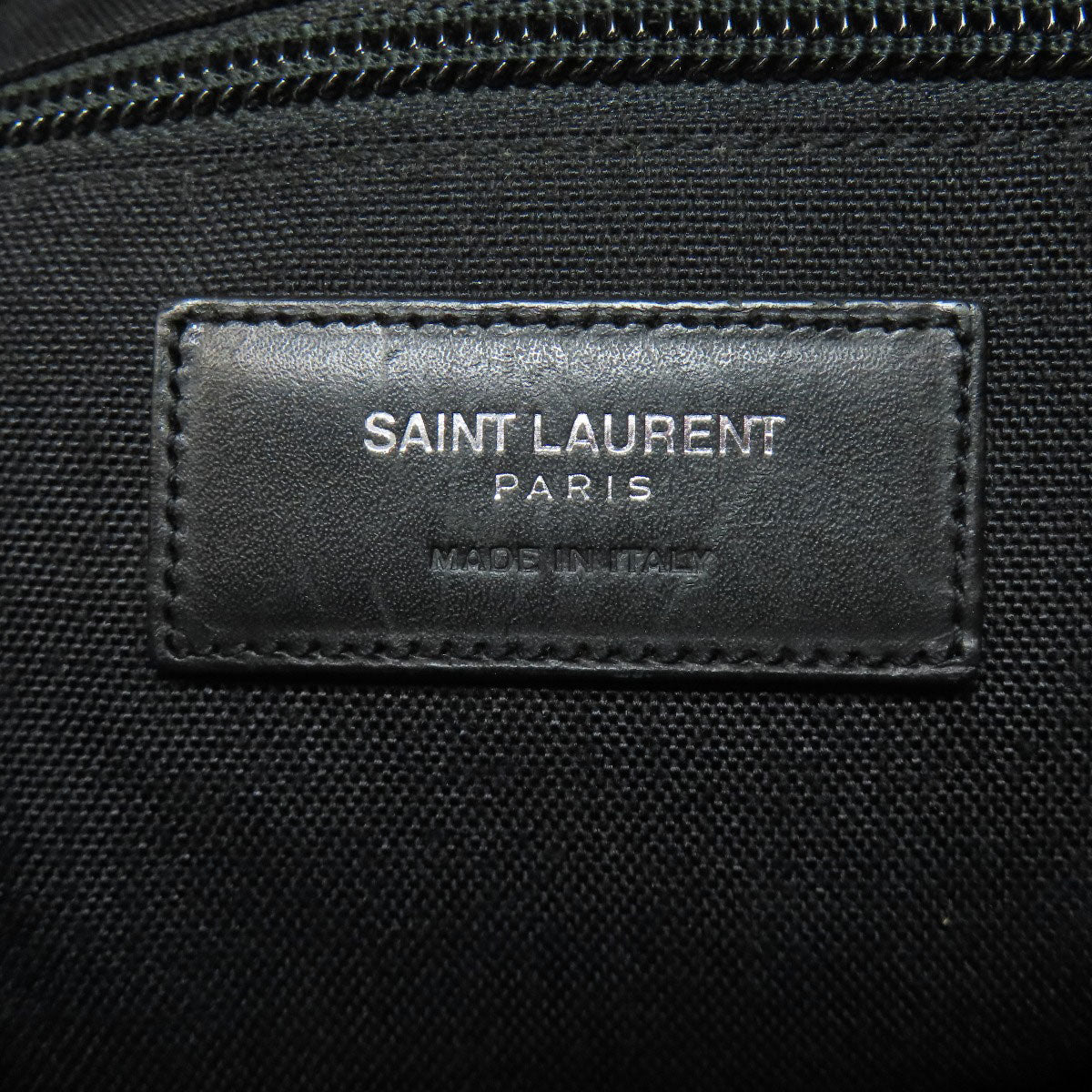 SAINT LAURENT Backpack leather black Star motif