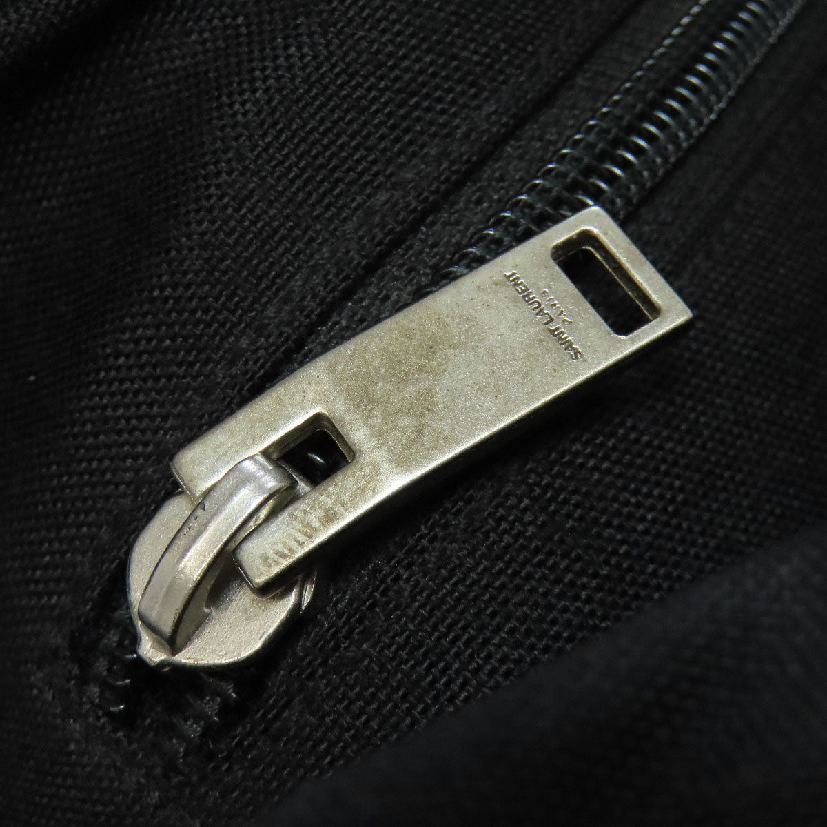 SAINT LAURENT Backpack leather black Star motif