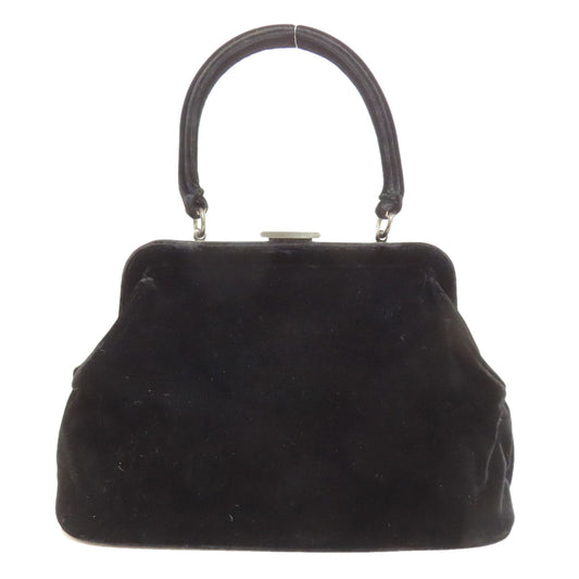 PRADA Handbag Corduroy black 2WAY