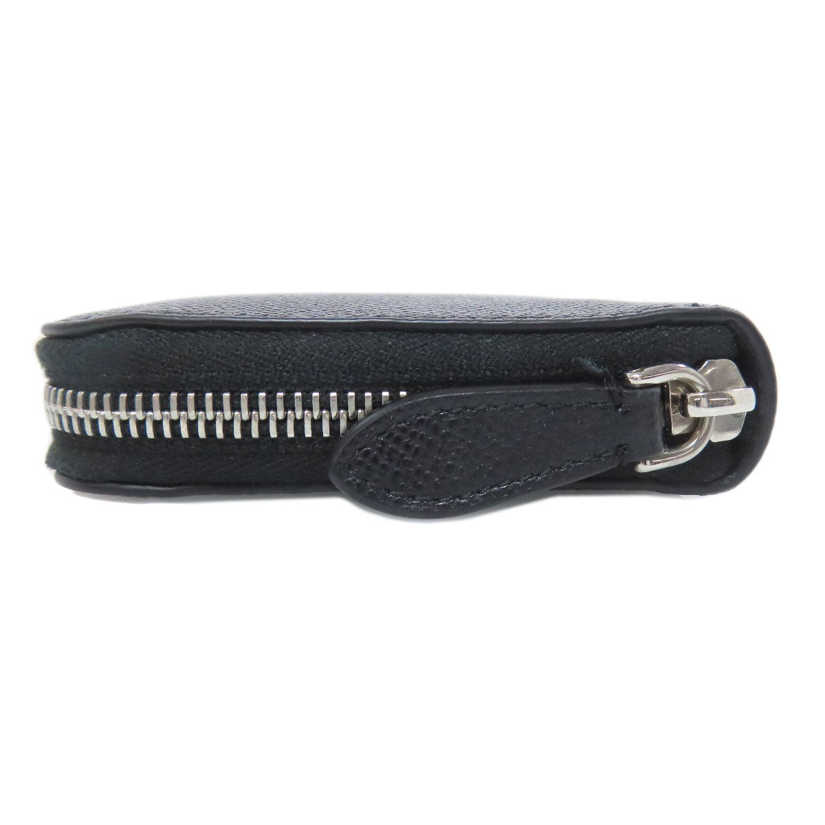 BURBERRY Long Wallet Purse leather black logo Women Used Authentic