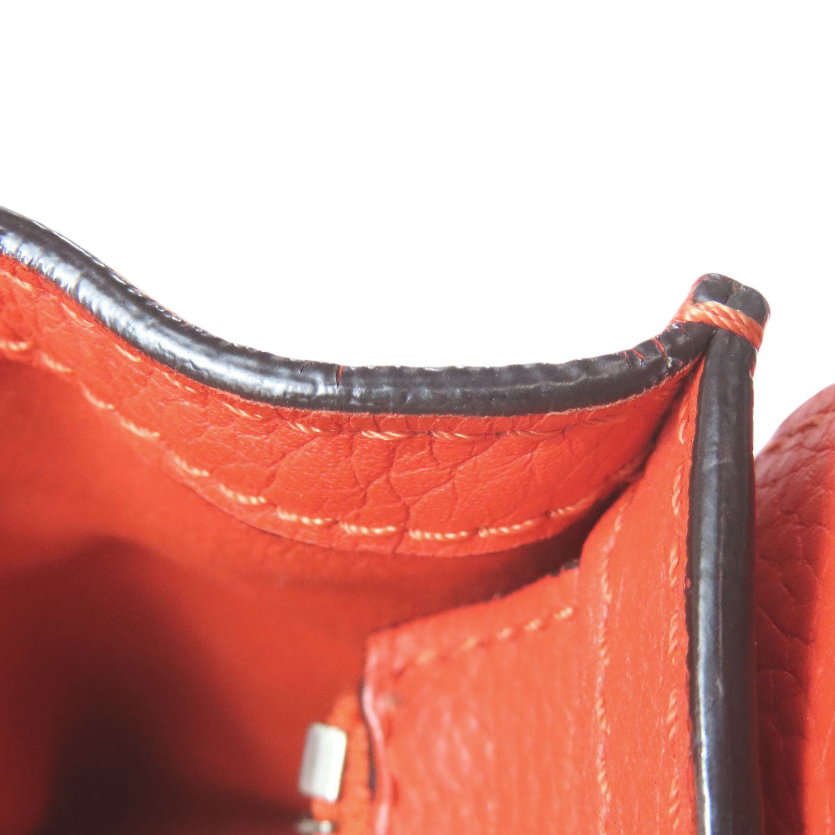 CELINE Handbag Calfskin Red Luggage nano 2 WAY Women Used Authentic