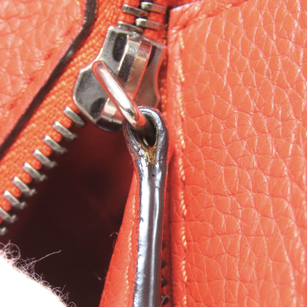 CELINE Handbag Calfskin Red Luggage nano 2 WAY Women Used Authentic