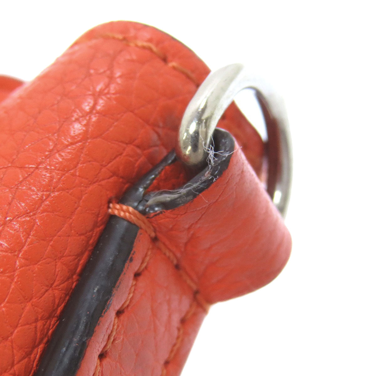 CELINE Handbag Calfskin Red Luggage nano 2 WAY Women Used Authentic