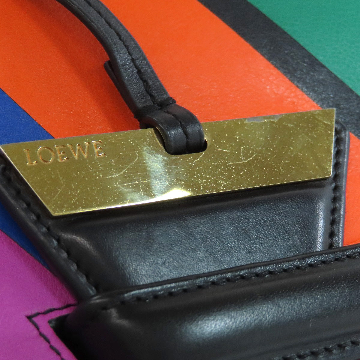 LOEWE Shoulder Bag leather multicolor Barcelona Christmas Collection