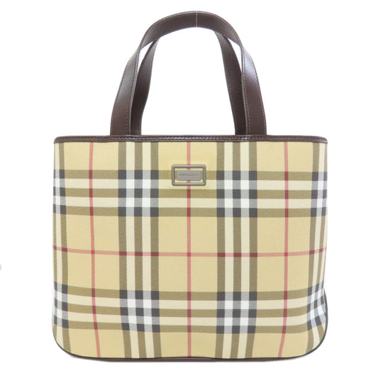 BURBERRY Handbag PVC beige Nova Check