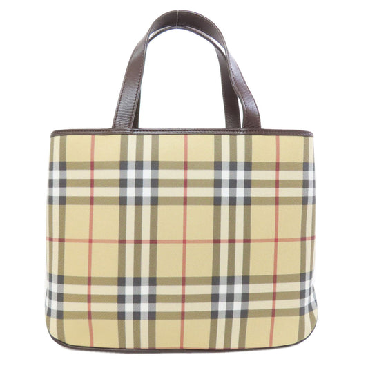 BURBERRY Handbag PVC beige Nova Check