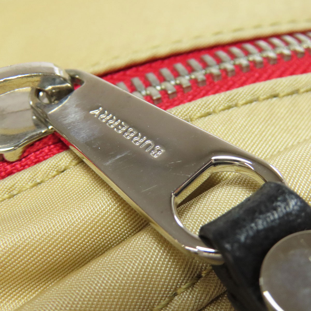 BURBERRY Backpack Nylon beige Nova Check Women Used Authentic